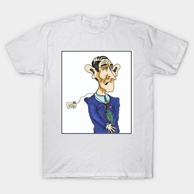 Funny Prince Charles Cartoon UK Royal Family. T-Shirt by grantwilson